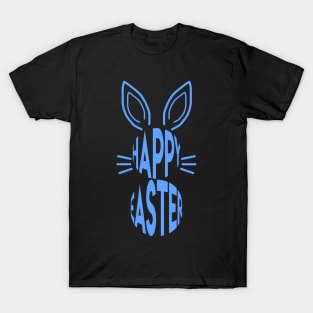 Easter bunny with Happy Easter lettering T-Shirt